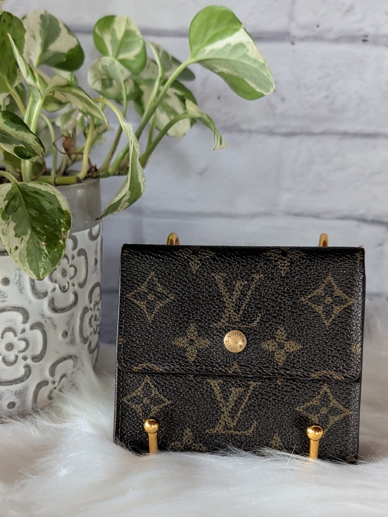 Louis Vuitton Handbags - Authentic Louis Vuitton Monogram Compact Snap Wallet in Brown and Gold